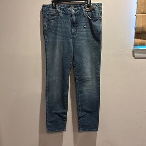 Express Blue Straight Jeans Classic Fit